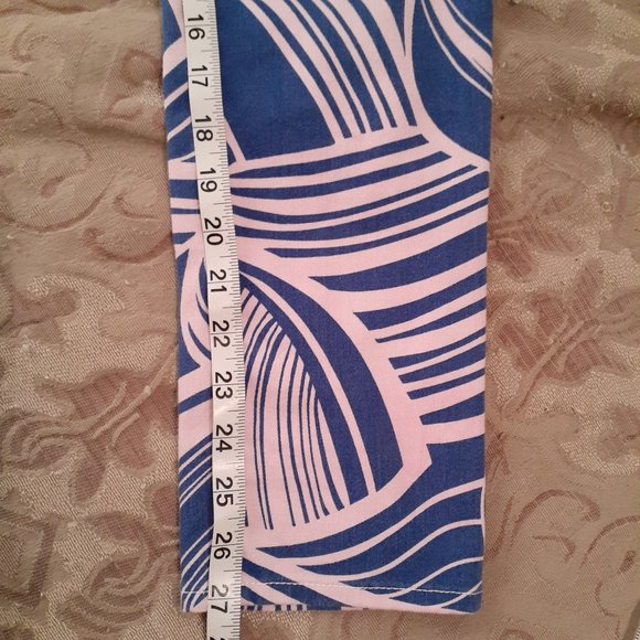 Chico's So Slimming Girlfriend Ankle Jeans Lt Pink and Blue Stripes - Size 00 - Picture 9 of 12